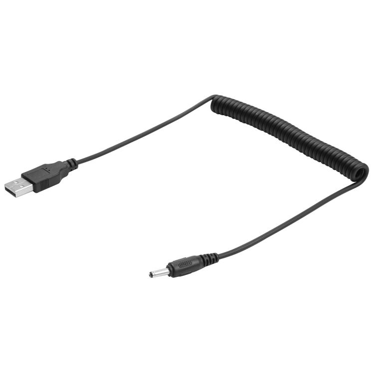 

1,5 м USB на постійний струм 3,5 мм пружинний спіральний кабель