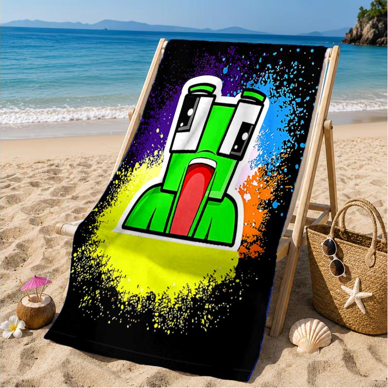 Colorful Game Friends Beach Towel, Microfiber Beach Towel, Perfect For Pool, Beach, Travel, Home Decor Beach Party Fan Gifts