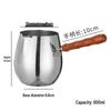 304 Stainless Steel Mini Pot with Long Handle for Oil Splatter, Hot Oil, Baby Food, and Milk, Suitable for Induction Cookers.