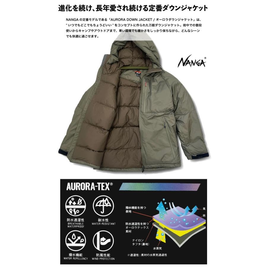 NANGA AURORA TEX DOWN JACKET (JP, Alphabet, XXL, M.GRY)