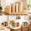 A74E-Cook Book Organizer Stand,4 Vertical Slots, For Kitchen Countertop,Book Holder& Binder Rack