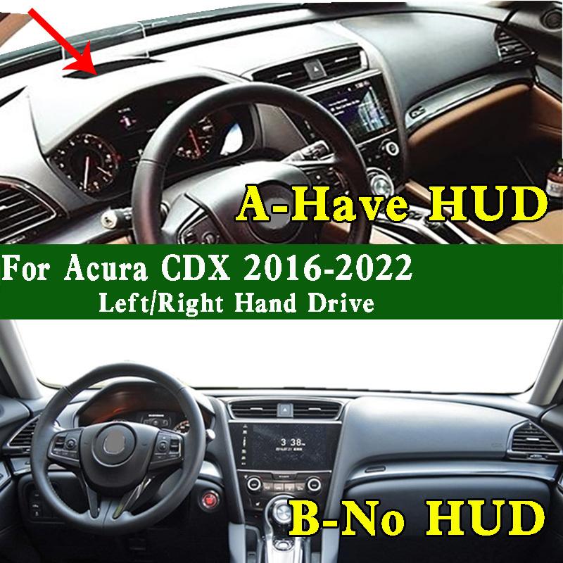 For Acura CDX 2016- Dashmat Dashboard Cover trument Panel Protective Pad Dash Anti-slip Anti-Dirt Proof Ornaments