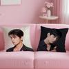 popular actor Cha Eun Woo Cushion Cover Soft  EasyWash Pillow Case  Versatile for Couch Bed Travel and Office