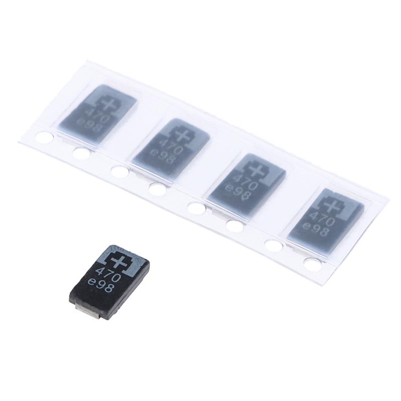 5 Pcs 2R5Tpe470M9 470 2.5V 470Uf Smd Tantalum Capacitor