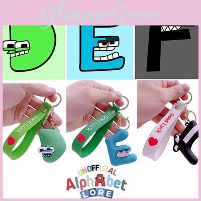 Alphabet Lore Keychain Figures Cute Pvc Soft Glue Pendant Kids Gifts