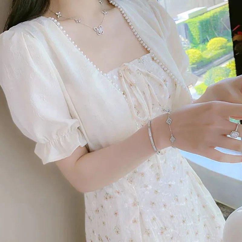 

Floral Camisole Dress & Jacket Set for Women - Elegant Summer Outfit M (Weight 90-105 lbs)