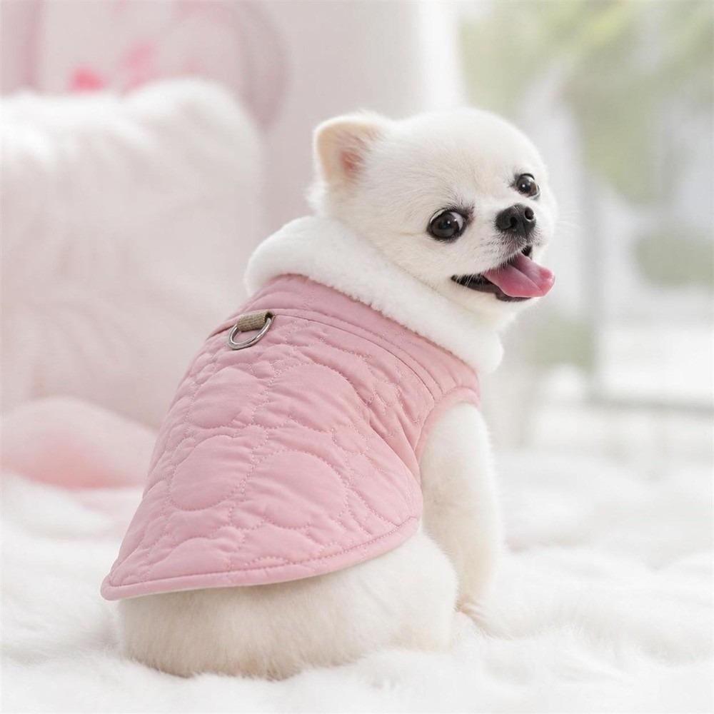Windproof Dog Hiking Jacket Plush Dog Bodysuit Fashion Dog Vest Coat  Cat