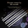 Wood Handle Chopsticks Stainless Steel Chopstiacks Household Pointy Chinese Chopsticks Sushi Tableware Non-slip Chopsticks Set