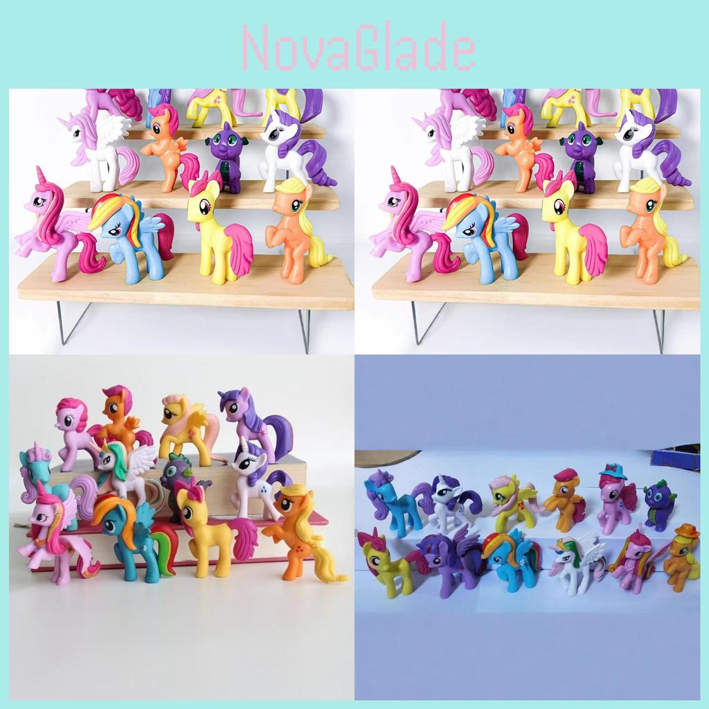 Beautiful Set Of 12 Pvc Doll Figurines Featuring Princess Polly Creative Cake Models For Children