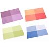 Square Motif Placemats, Set of 4 Colors. These Simple, Nordic-inspired Placemats Are Very Cute and Water-repellent. Perfect for Decorating, Refreshing