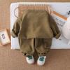Kids Casual Long-Sleeve Set, Comfortable Daily Wear Outfits