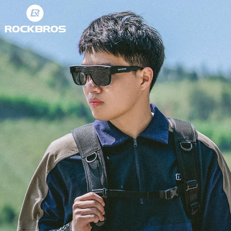 ROCKBROS Cycling Dual Wear Glasses UV400 Sunscreen Polarized Glasses Fishing Hiking Men Women Outdoor Sports Sunglasses Eyewear2