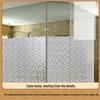 Diamond Flower Privacy Glass Film: Opaque, Light-Transmitting Anti-Peep Window Sticker for Bathrooms and Showers.