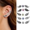 Lightweight Comfortable Star Angel Wing Studs Earrings Stylish Ear Accessories for Daily Wear Travel and Gifting