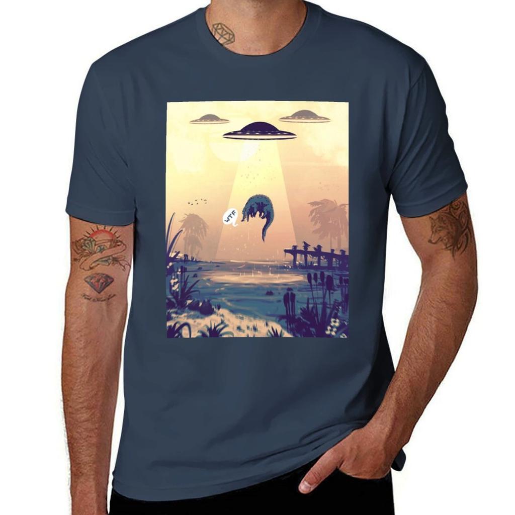 UFO WTF2 TShirt Basic Solid Color Short Sleeve TShirt