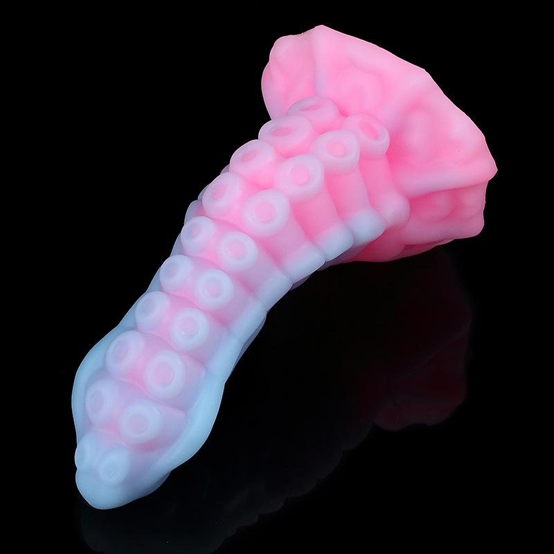 Luminous Octopus Anal Plug - Super Soft Silicone Suction Cup for Anal Stimulation