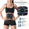 Масажер для м'язів живота EMS Фітнес ABS Тренувальні патчі для рук Інструмент для вправ для м'язів Машина для схуднення тіла USB-зарядка Дім Чоловіки Жінки