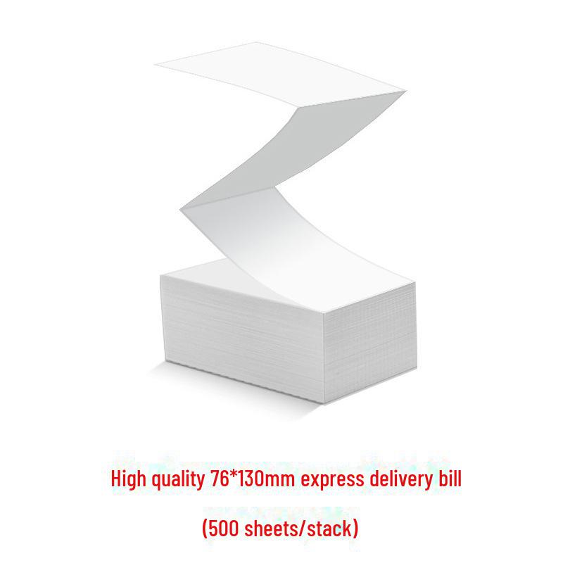 

Термопринтер етикеток Bluetooth для транскордонної електронної комерції високої чіткості – самоклеючий і підтримує штрих-код. 76*130mm 500 sheets/stack