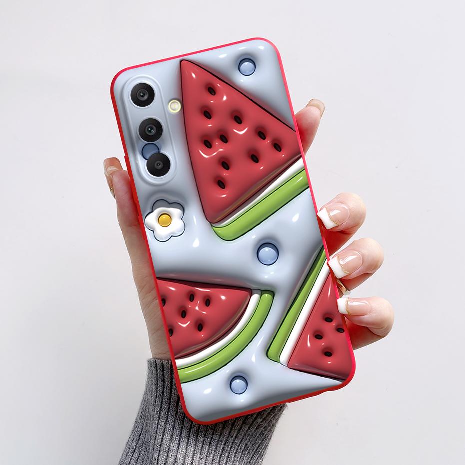 For Samsung A25 5G Case SM-A256B Stylish Painted Soft Silicone Shockproof Cover For Samsung Galaxy A15 A25 A35 A55 5G 2023 Capa