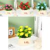 Faux Rose Flower Pot With Durable Foam Material For Home Interior And Gift Use