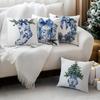 Porcelain Christmas Style Pillowcase Printed Polyester 45x45cm Throw Pillowcover Decorative Sofa Cushion Pillowslip Home Decor