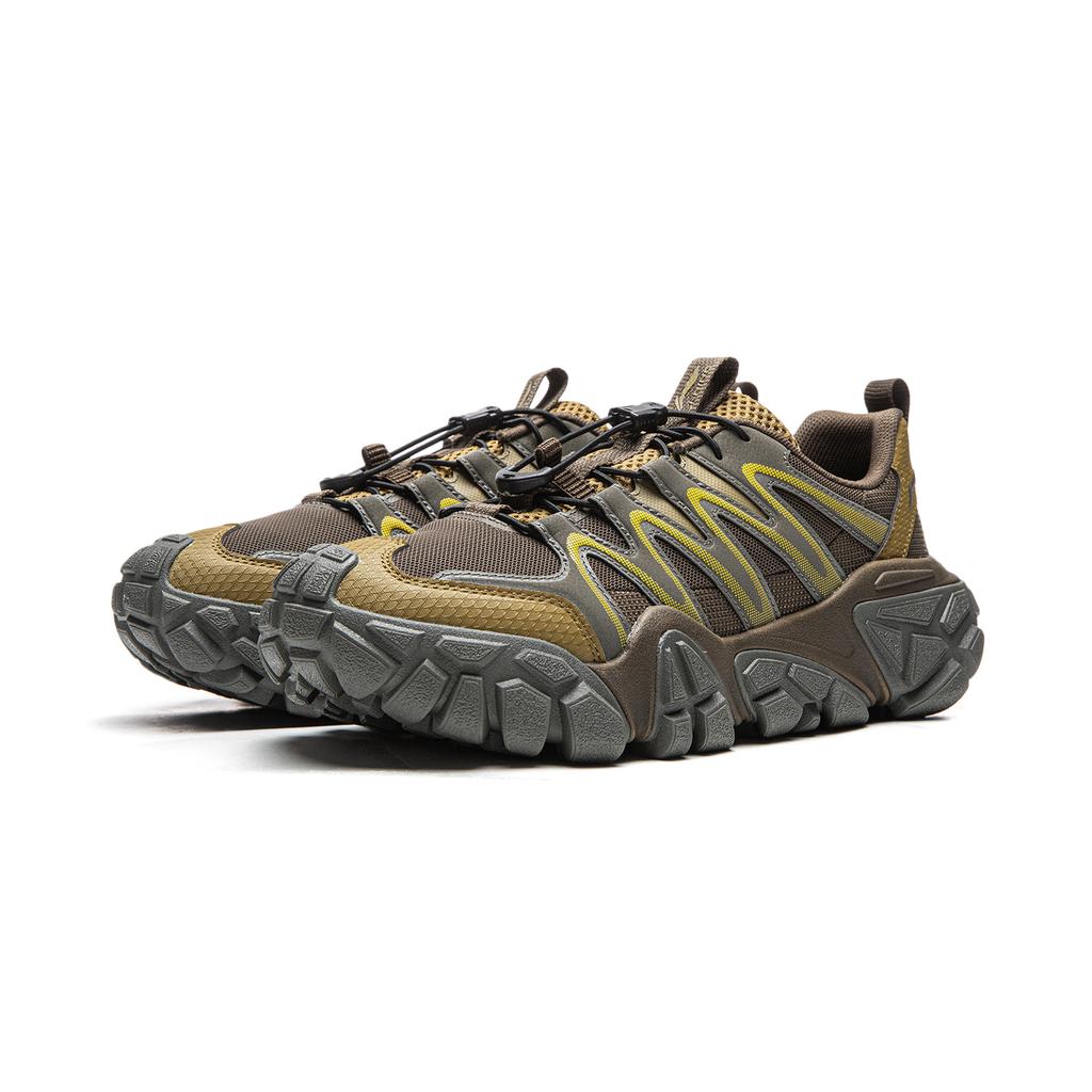 Li Ning Sand Dune Cushioning Slip Resistant Abrasion Resistant Support Low Top Outdoor Shoes Men's AGCW093-3