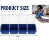M-Modern-6 Pack Screw Organizer Box With Lids 4 Compartments Tool Bin Divider Compartment Containers Sorting Screw Toolbox Case