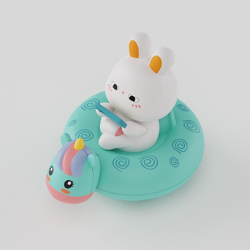 Электрическая игрушка-уточка для купания малыша - Брызгалка для младенцев для веселых летних игр с водой