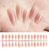 30Pcs Blush Color Fake Nails Removable False Nails Wearable Press On Fake Nails Nail Tips Nails Art Extension Tools