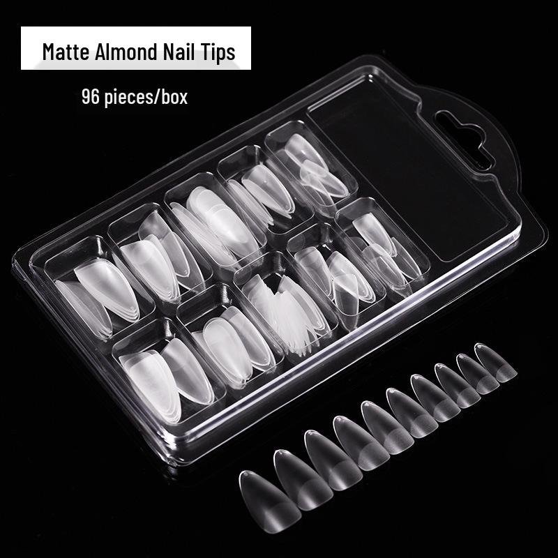 Nail Art Ultra-Thin Transparent Frosted False Nail Extensions