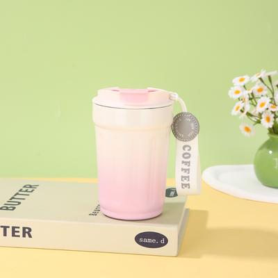 380ml Thermos-Kaffeebecher Farbverlauf Kaffeetasse Auto Thermosflasche 316 Edelstahl Vakuumbecher Kalt- und Heißisoliert