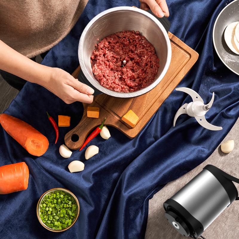 Aux Electric Meat Grinder & Food Processor – Fully Automatic, Multifunctional Blender for Dumpling Filling, Large-Capacity Mincing Machine