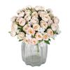 Pink Silk Rose Artificial Flowers Wedding Home Christmasgarden  Bouquet Bridal Bouquet Wreath Dining Table Center Decoration Diy