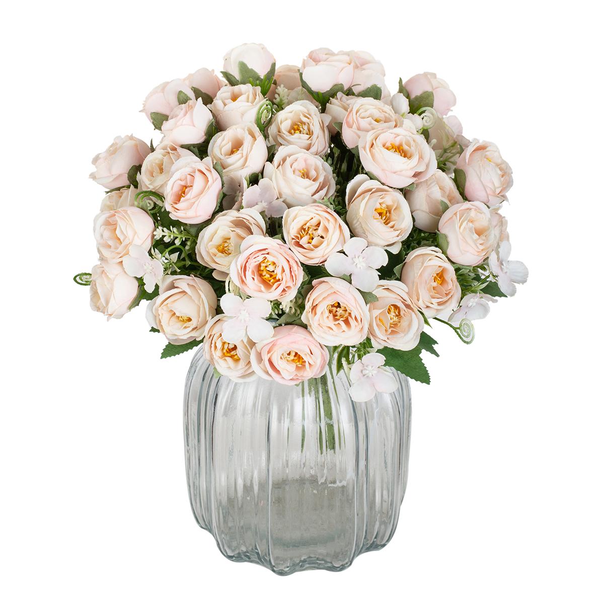 

Pink Silk Rose Artificial Flowers Wedding Home Christmasgarden Bouquet bridal bouquet Wreath Dining table center Decoration diy шампанського