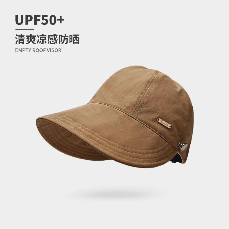 

Female Quick Dry Sun Hat With Large Brim And Sunshade For Beach And Travel коричневий