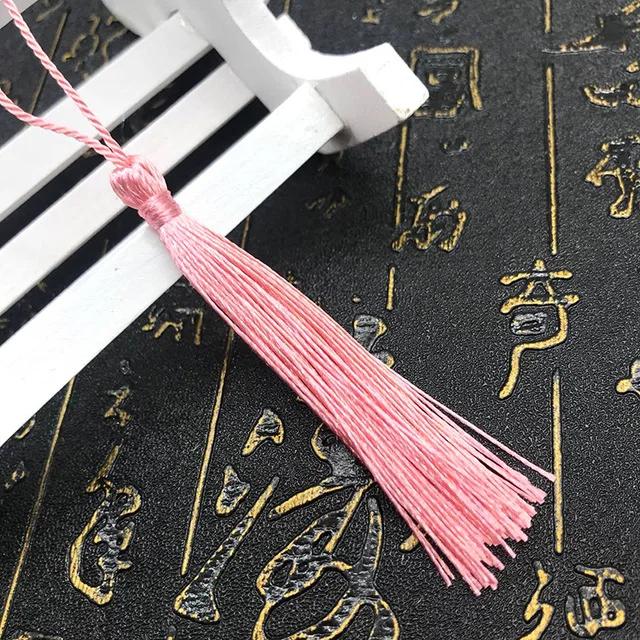 10~80Pcs Bookmark Tassels Fringe Brush Handmade Soft Craft Mini Tassels with Loops for DIY Crafts Jewelry Making Accessories