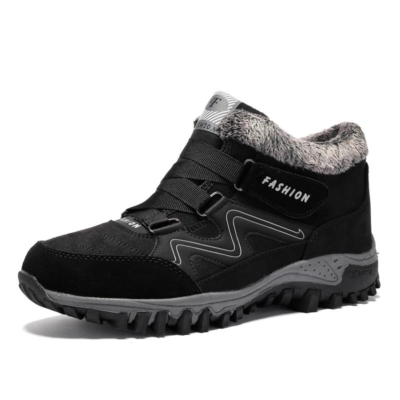 Boots for Men Couple Winter with Fur  Warm Snow Boots WoMen Winter Work Casual Shoes Sneakers High Top Ankle Hiking Boots