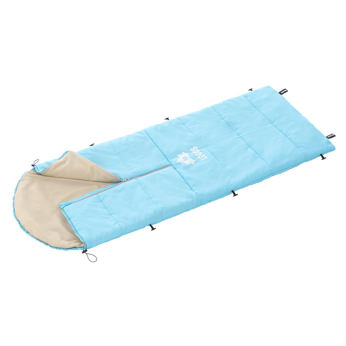 

LOGOS Easy Washable Slumber 10 Perfect for Outdoor Disaster and Car Camping Perfect for Kids Storage! Kids (72602002) - Camping, Activities, світло-синій колір