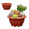 Luftsirkulerende Blomsterpotte Pustende Fortykket Plastpotte for Bambus Clivia Dreneringshull Nedovervoksende Potte for Hage Balkong