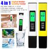 4 In 1 PH Meter TDS EC Meter With Backlight Digital Water Quality Monitor Tester for Aquarium Swimming Pool 0-9990PPM High Preci
