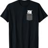 Angry Women Yelling At Confused Cat In Pocket Meme T-Shirt