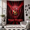 Wall Hanging Tapestry With Custom Name & Text, West Bromwich Albion FC Decorative Tapestry For Bedroom