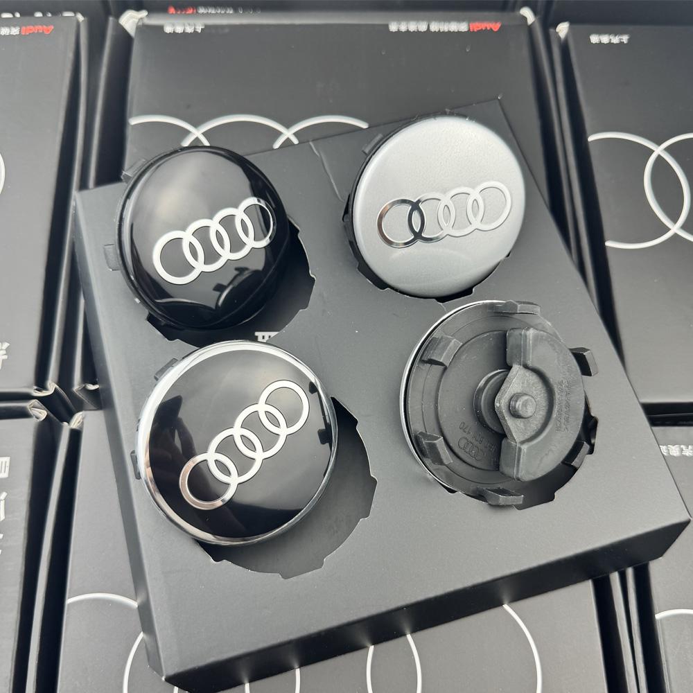 4pcs 60/61/68/69mm Car Floating Wheel Hub Caps Hubcap Badge Styling For 9s B5 B6 B7 B8 A3 8P 8V 8L A5 A6 C6 C5 C7 A1 A7 A8 Qs9