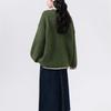 New Plus Size Colorblock Knitted Sweater: Cozy Autumn/Winter Casual Round Neck Pullover for Women