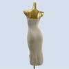 Thick Inner wear Solid Clavicle Beauty Thin Sling Simple V Original Single Tight Backless Split Knitted dress