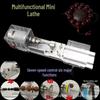 Mini DIY Buddhist Beads Woodworking Lathe: Grinding, Polishing, Cutting Machine