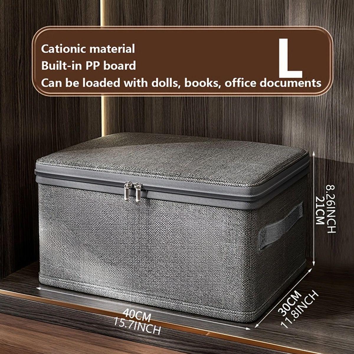 3/1PCS Foldable Storage Box Portable Fabric Organizer Collapsible Clothes Storage Container with Wheels for Home Organization XL-40 30 21