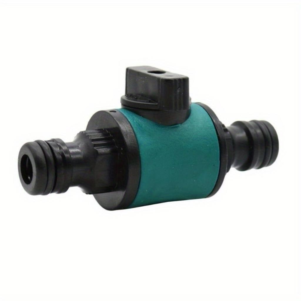 16mm Joint 1/2 Inch To 16mm Quick Connector With Valve Garden Irrigation System Fast Couplings Accessories Garden Supplies 1 Pcs