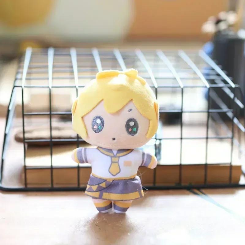 Anime plyšová hračka Hatsune Miku KAITO MEIKO Luka Kagamine Rin Len Figurka Plyšová panenka Kawaii Q verze Klíčenka Přívěsek na tašku Dárek