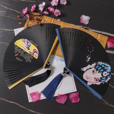 Chinese Style Japanese Classical Folding Fan Ancient Style Portable Women's Folding Fan Handmade Exquisite Hand Fans
